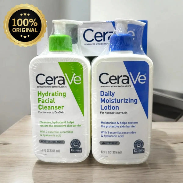 CeraVe Daily Moisturizing Lotion & Hydrating Cleanser Multi pack 236ml - Girlicious