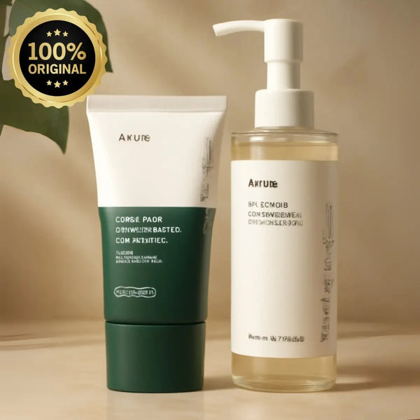 Heartleaf Skin Care Duo – Pore Control Cleansing Oil & Silky Moisture Sun Cream Beauty