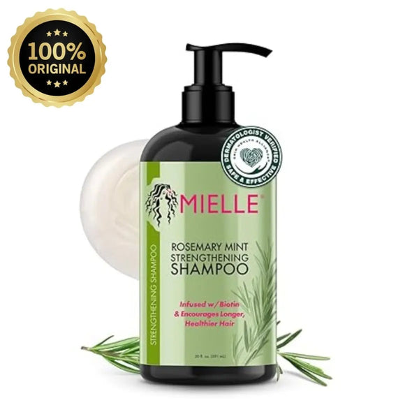 Mielle Organics Rosemary Mint Hair Strengthening Biotin Shampoo - Moisturizing Hair Shampoo for Women and Men to Gently Cleanse, Repair & Protect Strands (12 oz) My Store